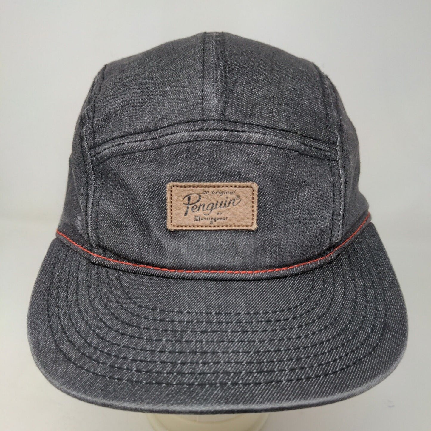 Penguin by Munsingwear Men's Slideback Hat Gray Size OSFA Patch Logo