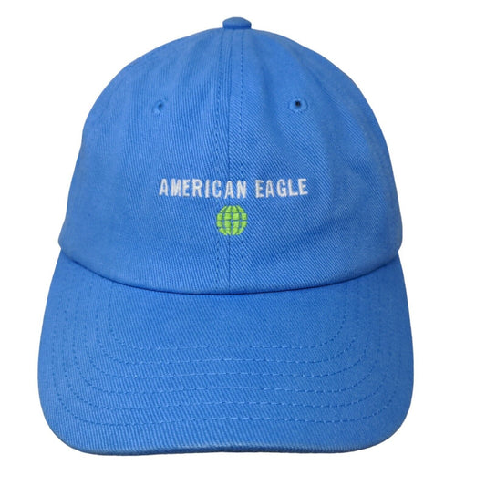 American Eagle Men's Sideback Hat Blue Size OS Embroidered Logo