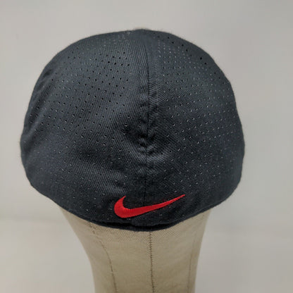 Nike Tru Dri Fit Men's Fitted Hat Black Embroidered IB Logo Polyester