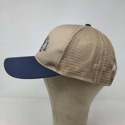 Cobra Mens Tennessee Branch Water Indiana Snapback Mesh Back Hat Tan Blue OSFA