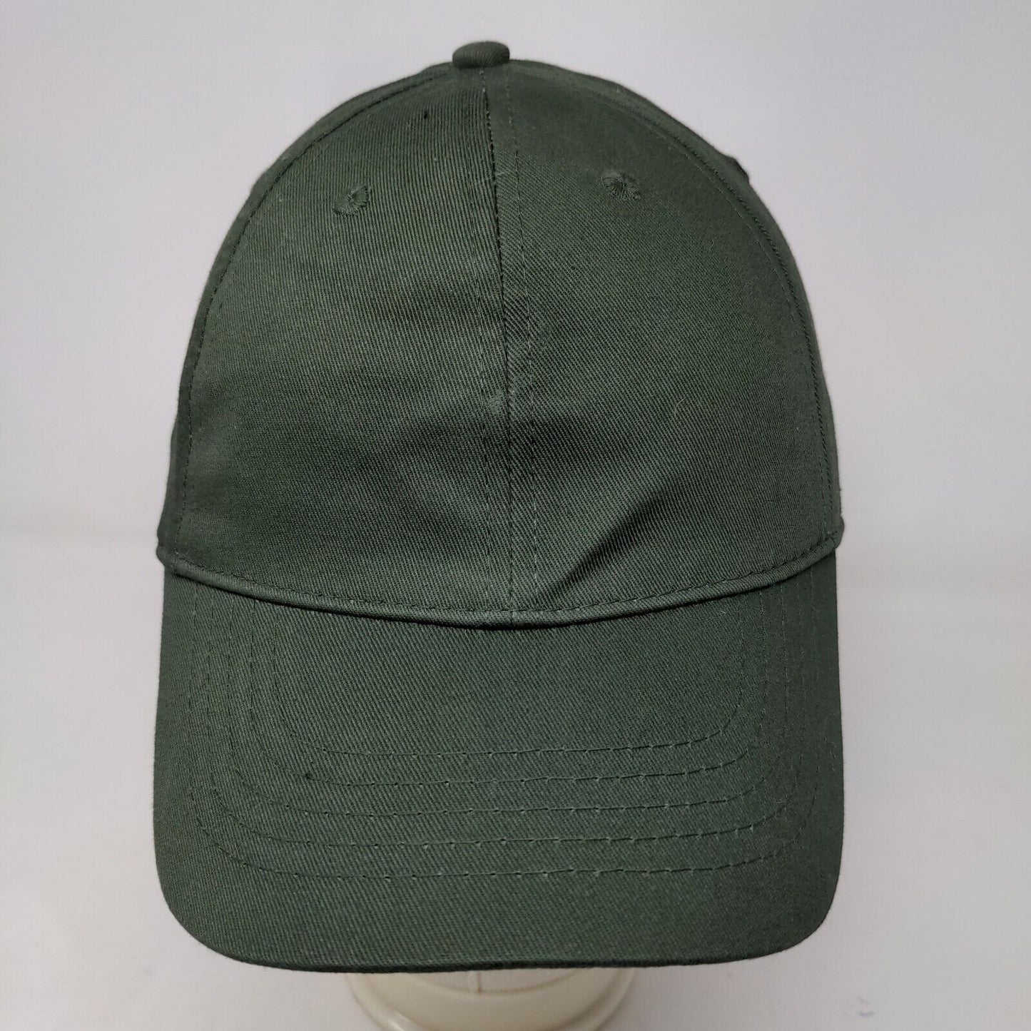 Unbranded Men's Strapback Hat Green Size OSFM Blank Vent Holes