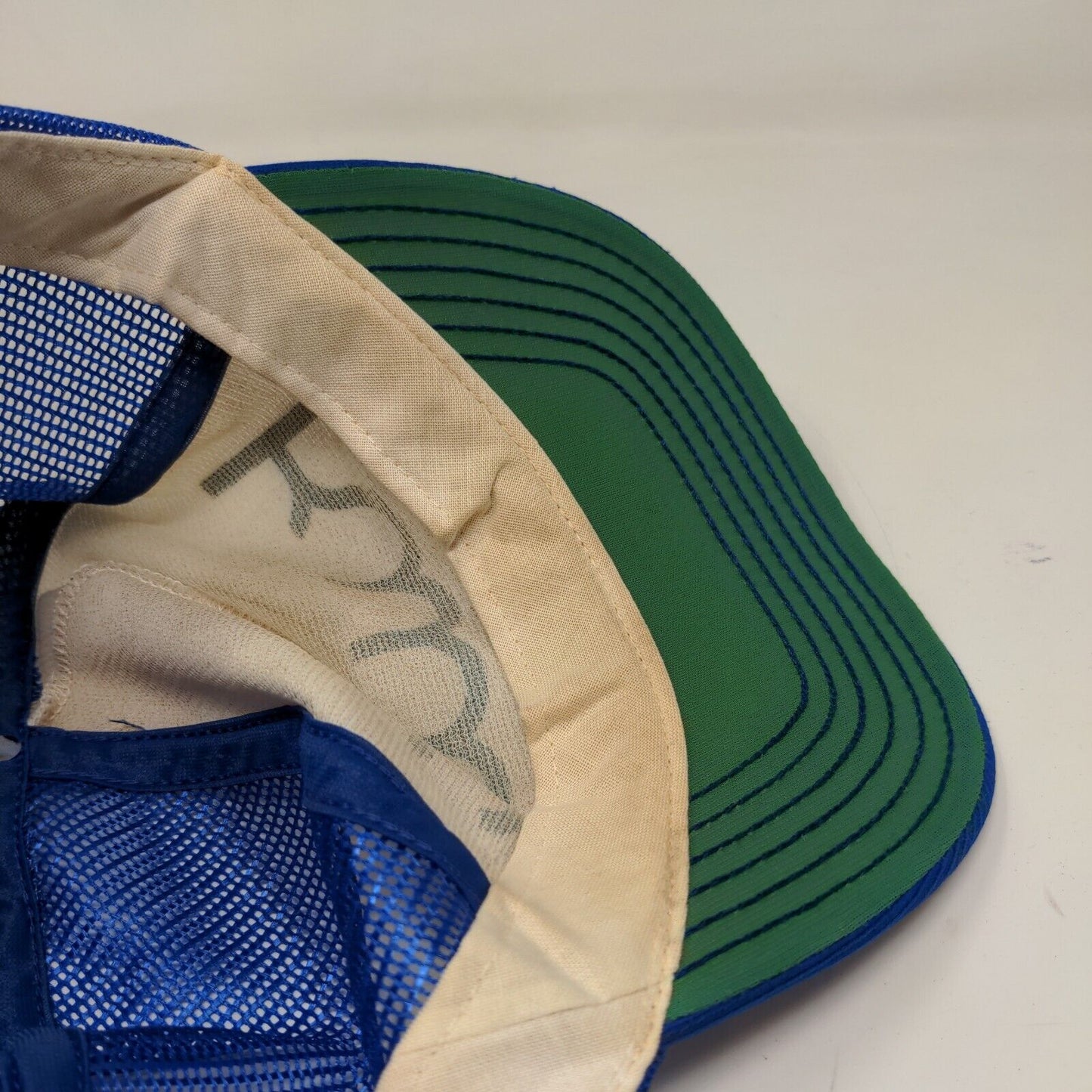 Unbranded Men's Snapback Mesh Back Hat Blue White KWC Graphic Logo Adjustable