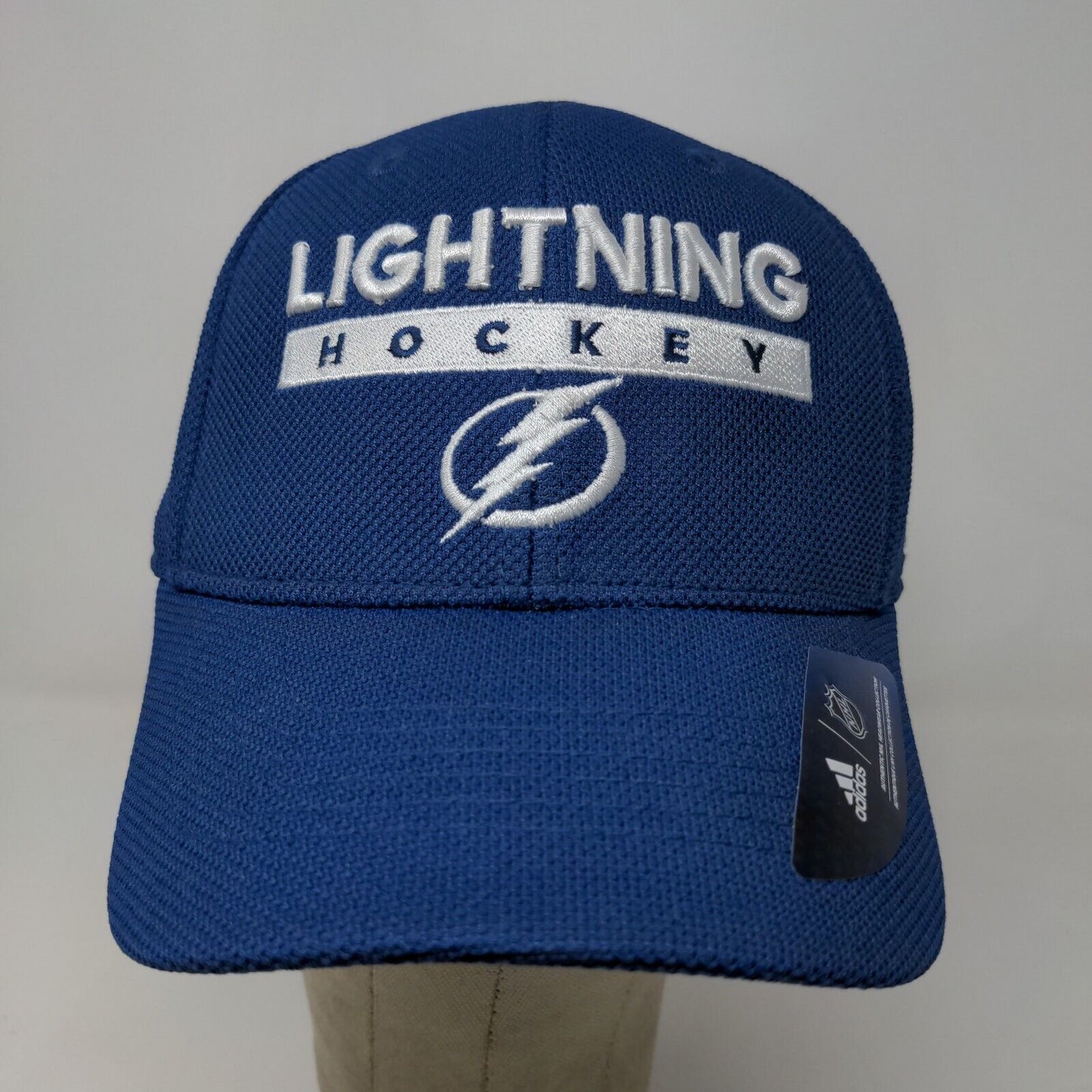 Adidas NHL Lightning Hockey Men's Fitted Hat Blue Size L/XL Embroidered Logo