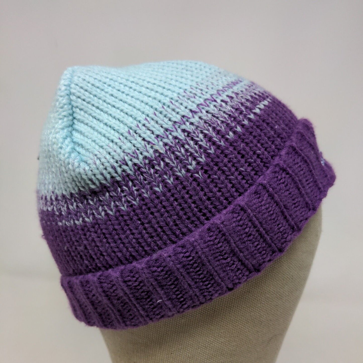 Snozu Youth Knit Beanie Hat Gap Blue Purple Ombre One Size 18M to 6