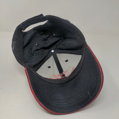 Papa Murphy's Men's Strapback Hat Cap Black Embroidered Logo Employee Uniform