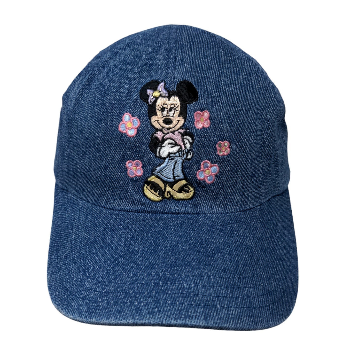 Walt Disney World Kids Girl's Stretchy Hat Blue Size Youth Minnie Mouse Logo