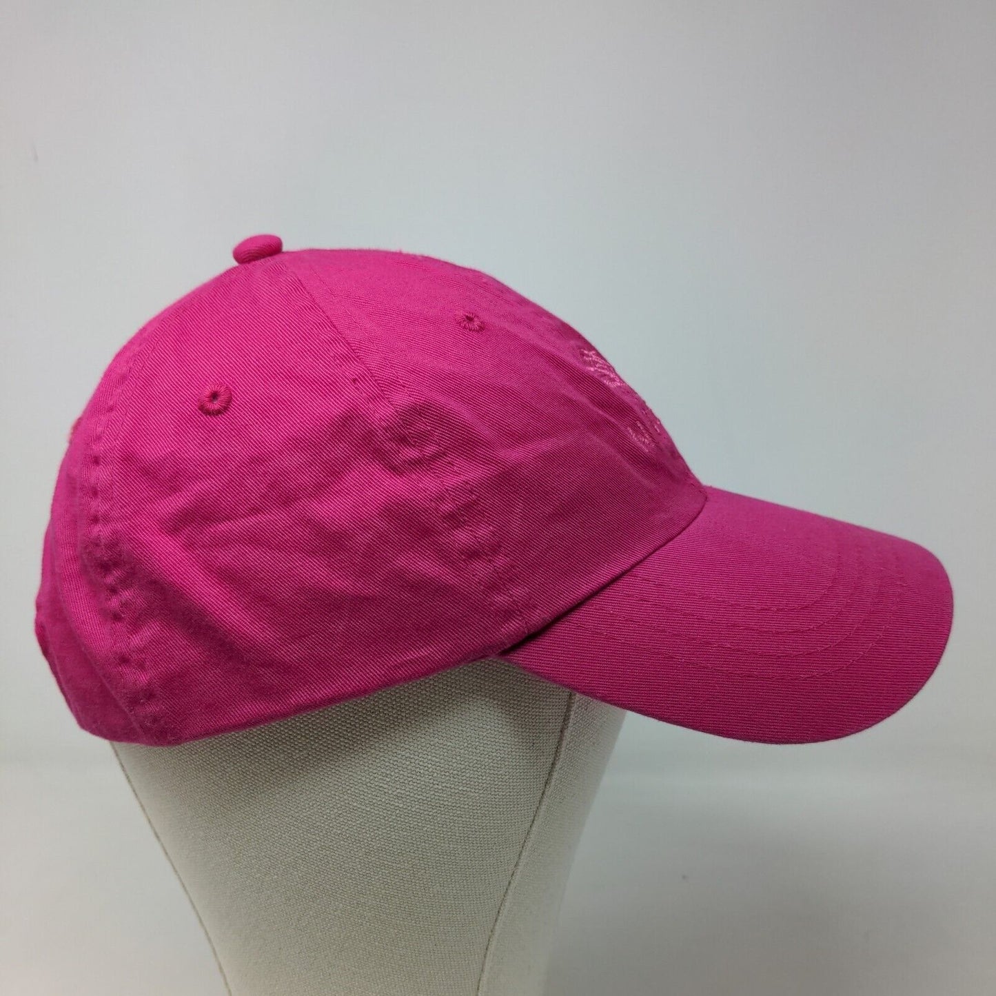 Distinctive Headwear Women's Strapback Hat Pink Embroidered Naples Logo Dolphins