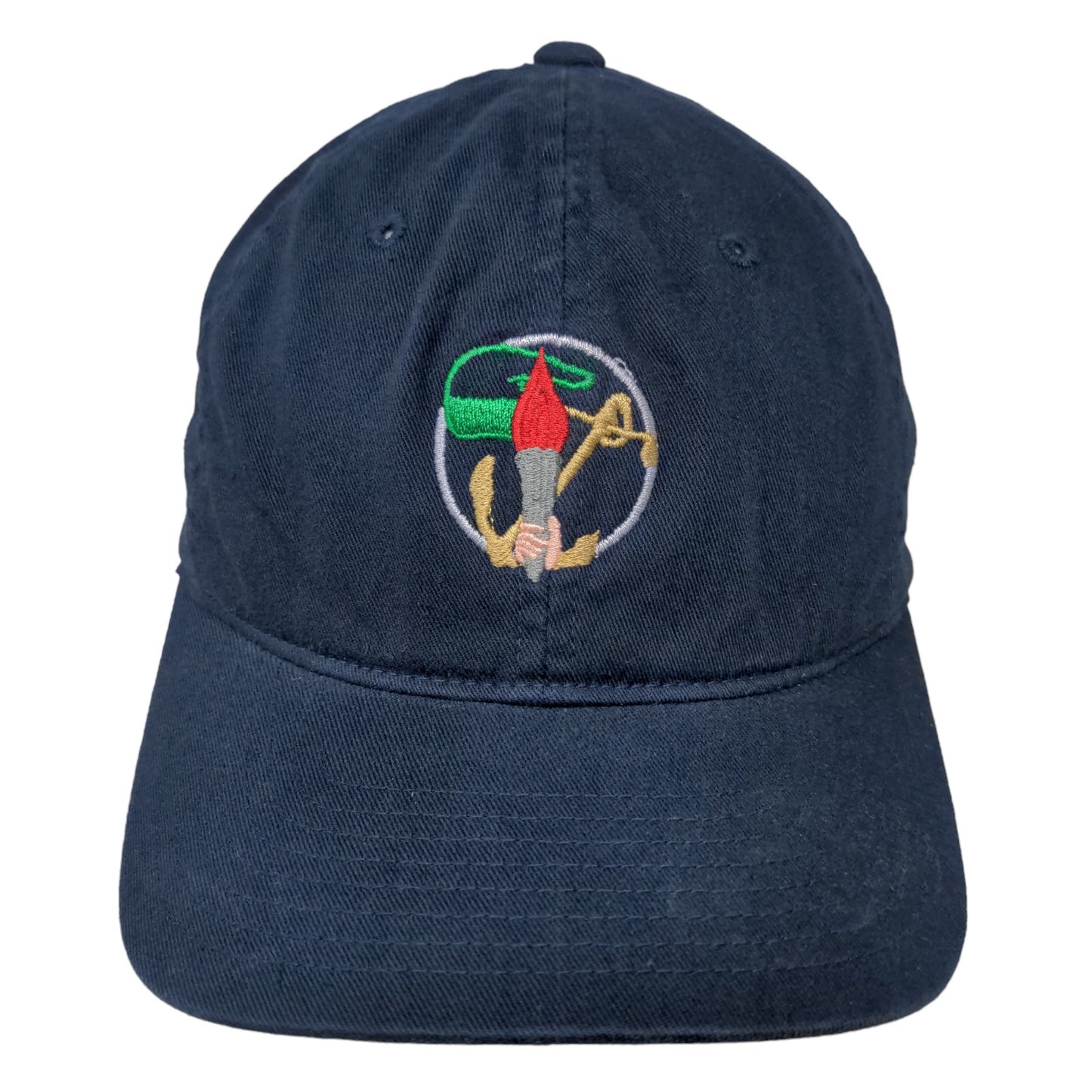 WearGuard Men's FlexFit Fitted Hat Blue OSFA Embroidered Anchor Logo