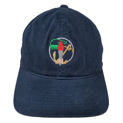 WearGuard Men's FlexFit Fitted Hat Blue OSFA Embroidered Anchor Logo
