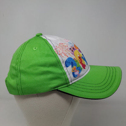 Sesame Place Boy's Strapback Hat Green Seaword 2014 Cotton Poly Blend