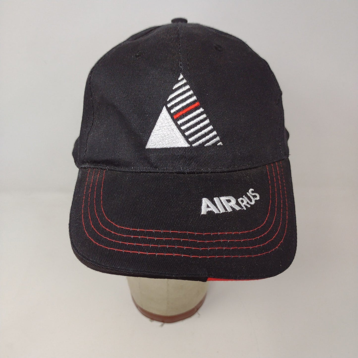 AirRus Slideback Hat Embroidered Logo Spell Out Don't Follow Lead Black Red