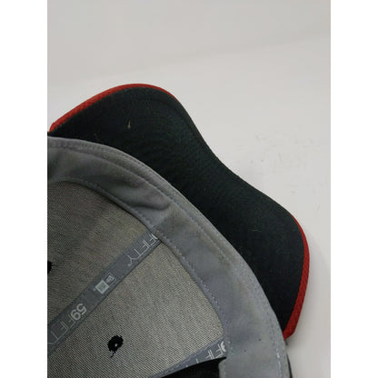 New Era 59Fifty Arizona Diamondbacks D Backs Fitted Hat Size 7 1/4 Black Red