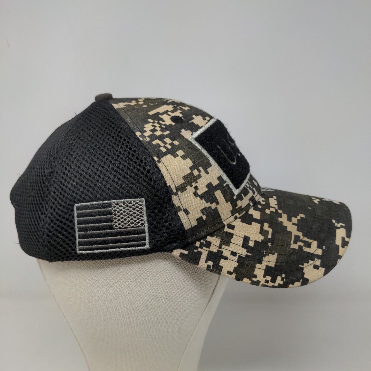 Unbranded Men's Strapback Hat Digital Camouflage Adjustable Patch Logo