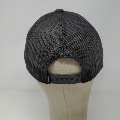 Travis Mathew Mens Snapback Meshback Hat Black Adjustable Flexfit 110 Distressed