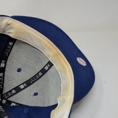 New Era 9Fifty LA Dodgers Fitted Hat Blue Size M-L Embroidered Logo