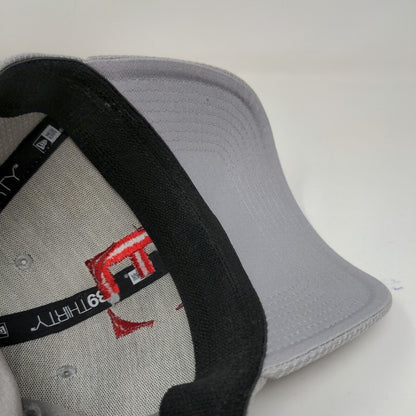 New Era Mens Fittted Hat Gray Size S-M 0.0 Safety No Accident Embroidered