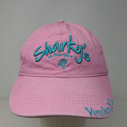 Lucky 7 Women's Strapback Hat Pink Adjustable Embroidered Sharky's Venice FL