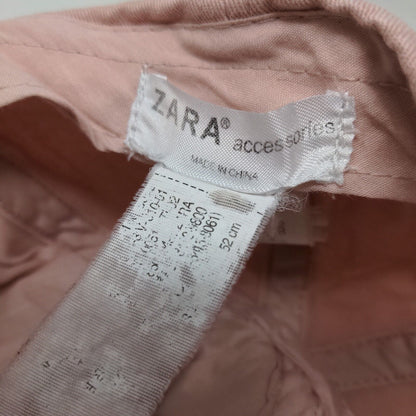Zara Girl's Snapback Hat Pink Size 52CM Shiny Accent LIKE Logo
