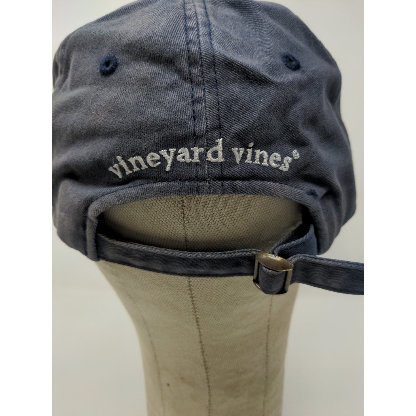 Vineyard Vines Martha's Vineyard Slideback Hat Embroidered Whale Logo Blue