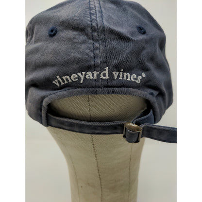 Vineyard Vines Martha's Vineyard Slideback Hat Embroidered Whale Logo Blue