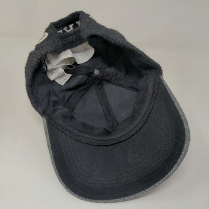 Zara Man Men's Stretchy Knit Hat Black Gray Size M 57CM Greatest Embroidered