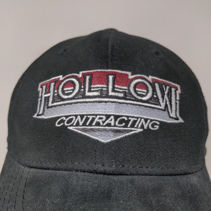 Hollow Contracting The Max Hat Strapback Cap OSFA Black Embroidered Logo