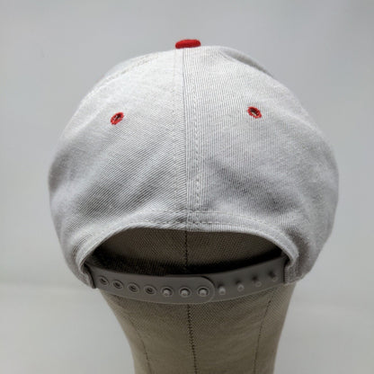 Roncalli Snapback Hat Gray OSFA Embroidered Logo Made in the USA