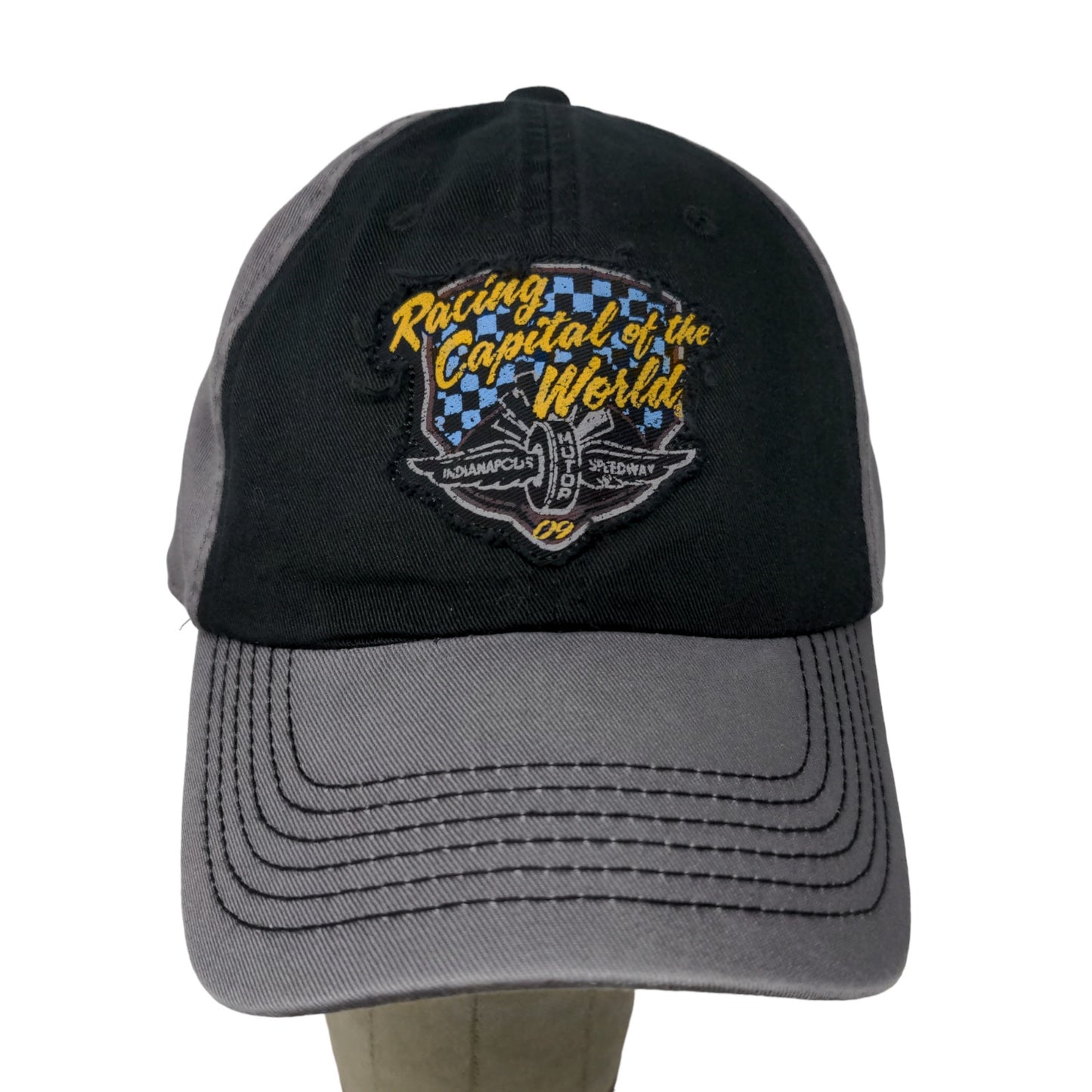 Indianapolis Motor Speedway Mens Racing Capital of the World Slideback Hat Gray