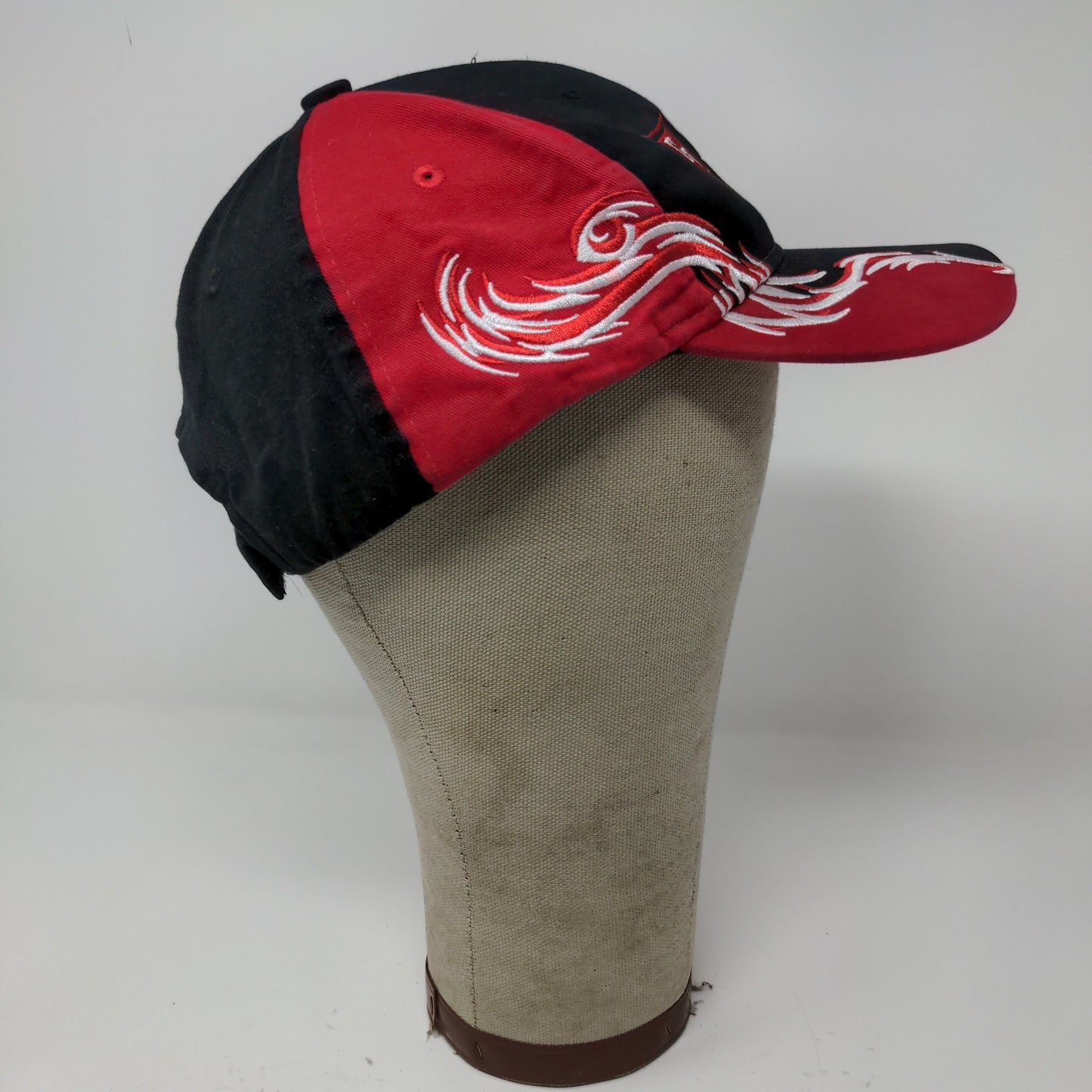 Usher Transport Louisville Kentucky Strapback Hat Embroidered Flames  Red Black