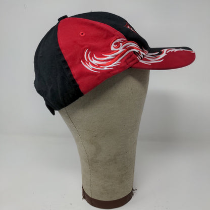 Usher Transport Louisville Kentucky Strapback Hat Embroidered Flames  Red Black