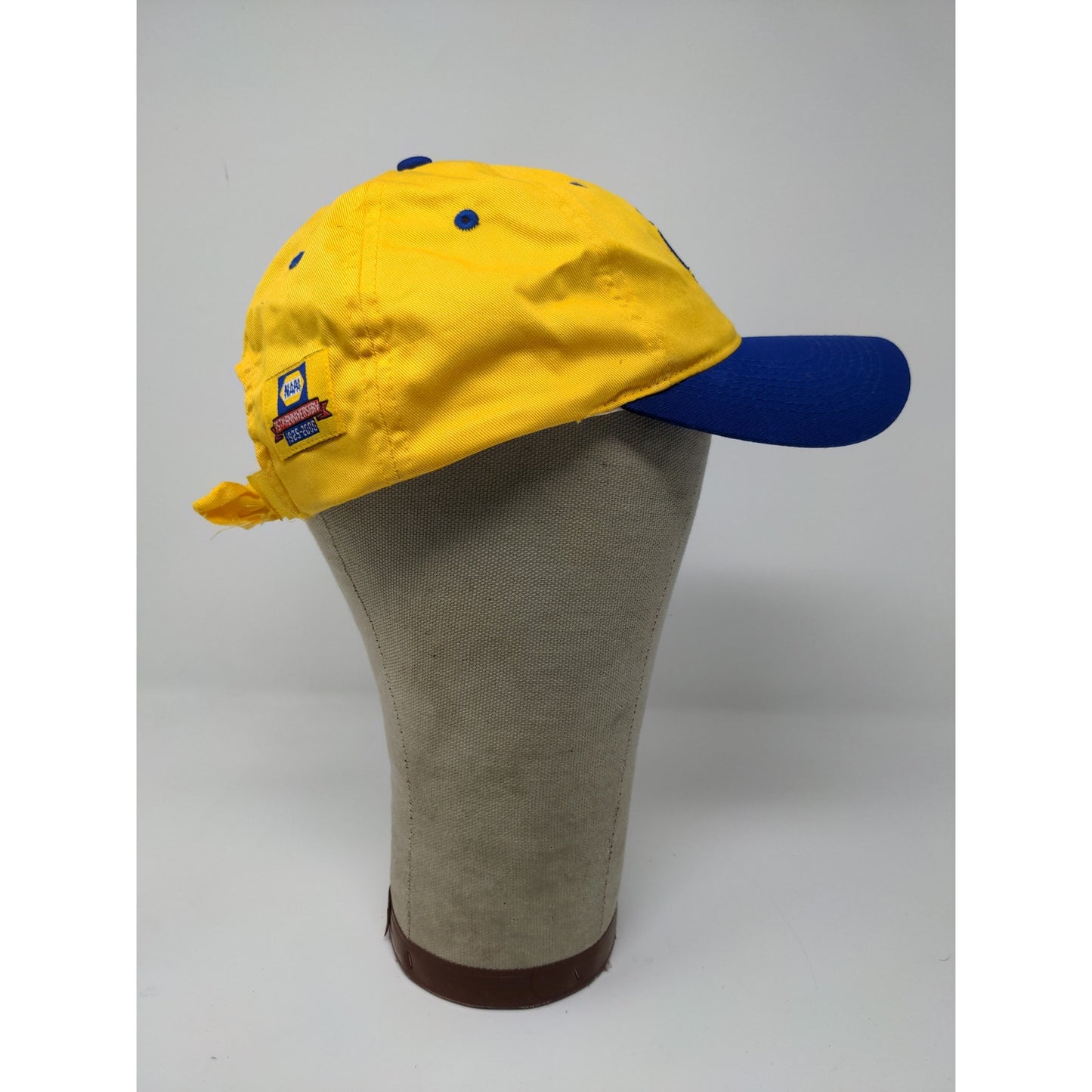 VTG Napa 75th Anniversary 2000 Y2K Strapback Hat Embroidered Yellow