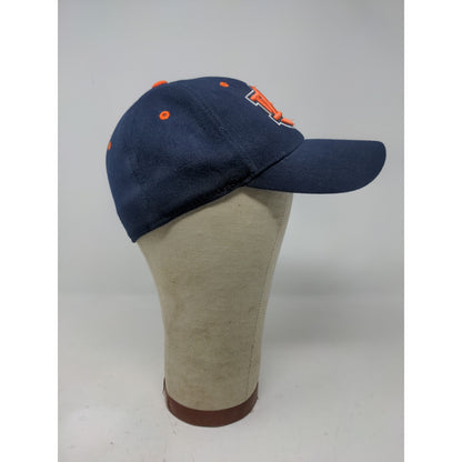 Auburn University Tigers One Fit Hat Embroidered Logo Blue & Orange