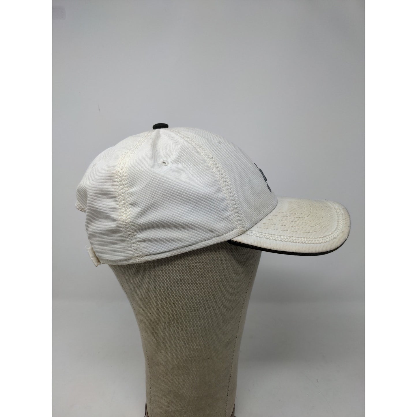 Adidas Climalite Strapback Hat White Embroidered Logo Spell Out