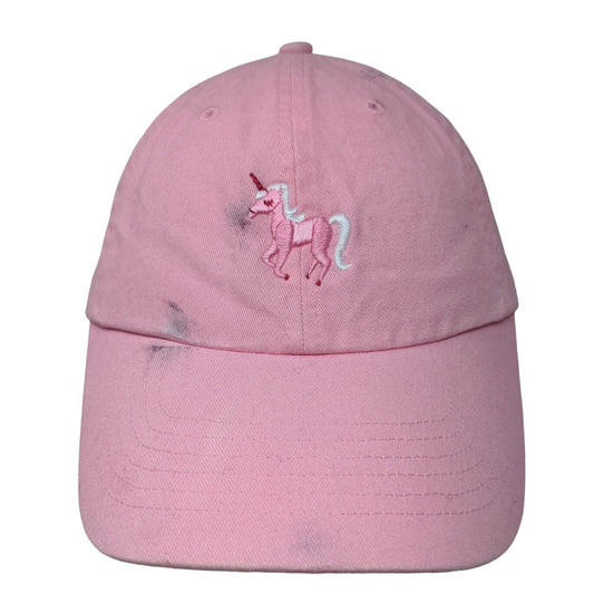 Head Start Women's Slideback Hat Pink Size OSFM Embroidered Unicorn Logo Cotton