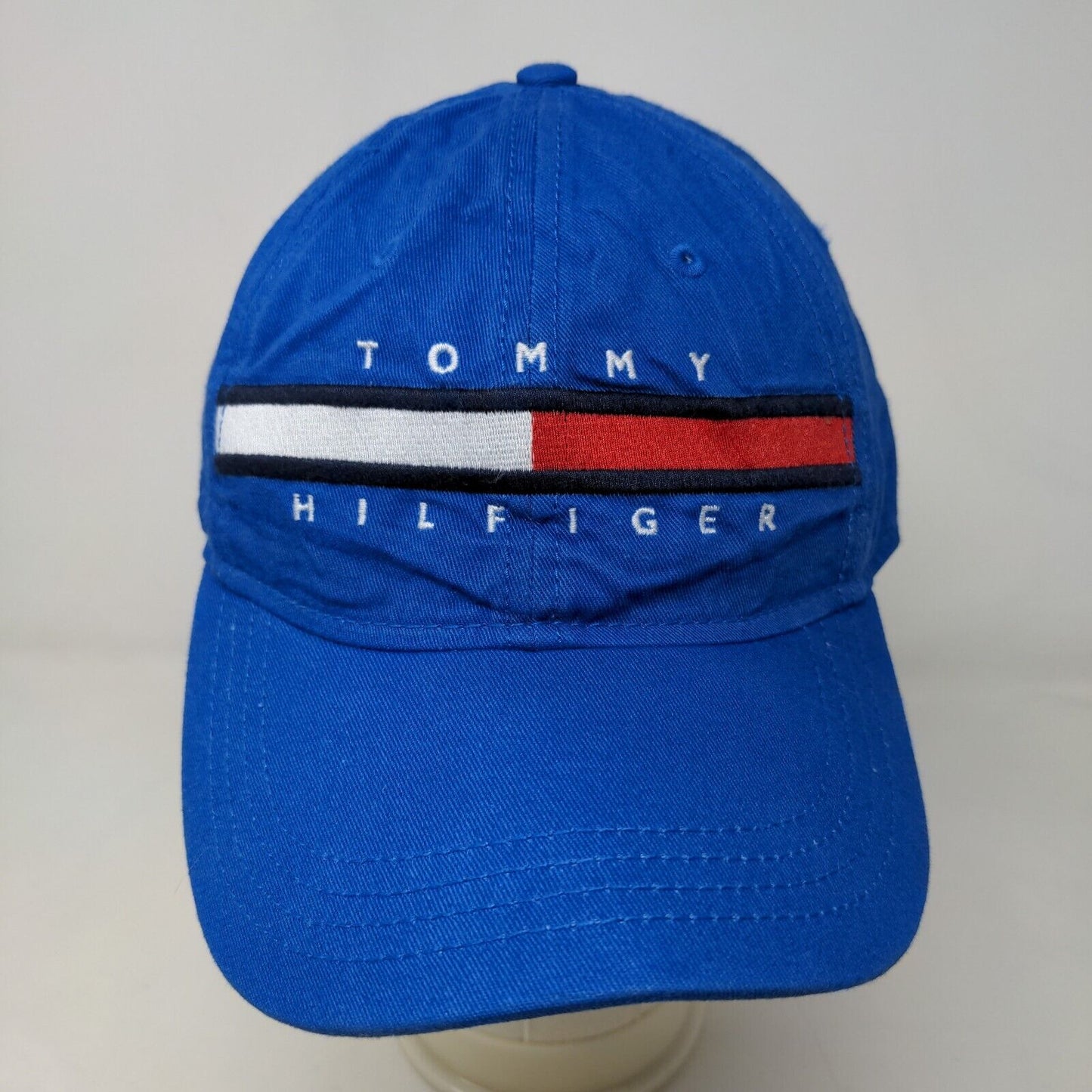 Tommy Hilfiger Men's Slideback Hat Blue OS Embroidered Big Logo 100% cotton