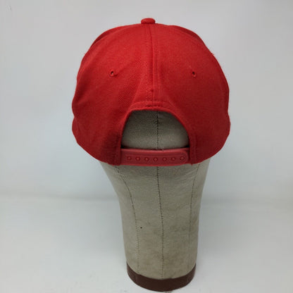 The Sportsman Mens Wool Blend Snapback Hat Red OSFA Embroidered P Logo