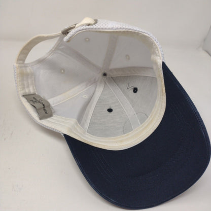 Crooked Stick Mens 2009 U.S. Senior Open Slideback Hat White Blue Adjustable