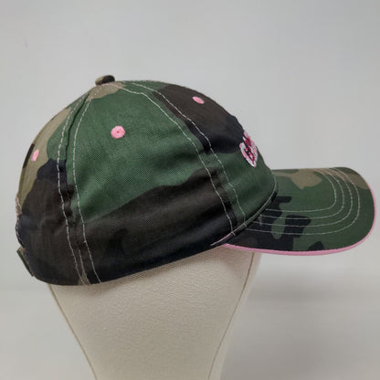 Paramount Outdoors Women's Strapback Hat Green Camo OSFA Camolicious Logo