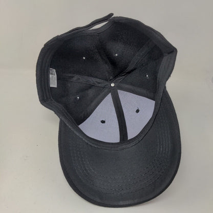 Tan's Club Men's Strapback Hat Black Adjustable Blank 100% Acrylic