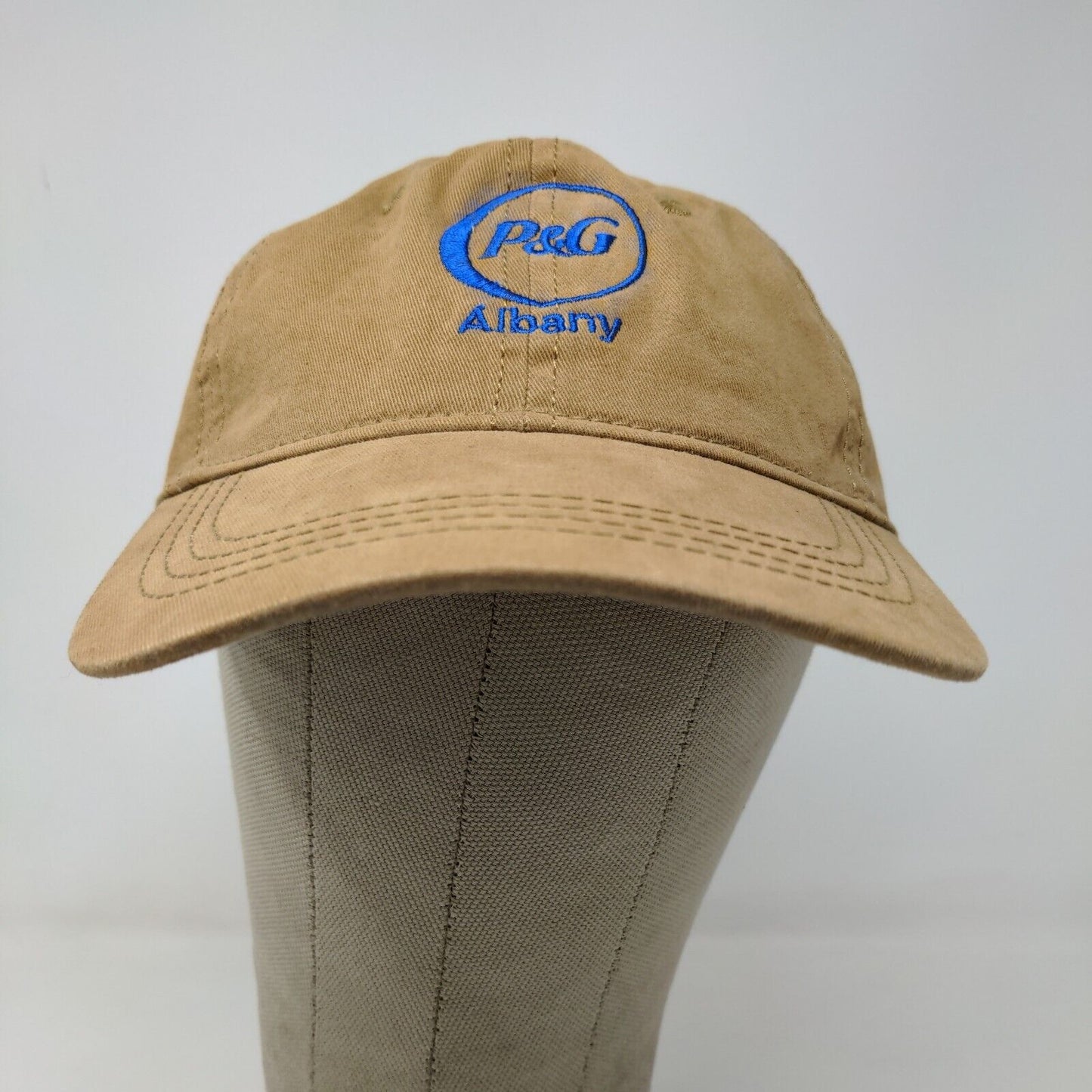 Hit Wear Men's Procter & Gamble Men's Strapback Hat Tan OSFM Embroidered Logo