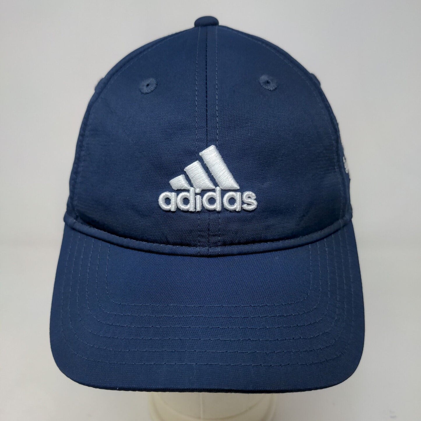 Adidas Men's Strapback Hat Blue OSFA Embroidered Logo 100% Polyester