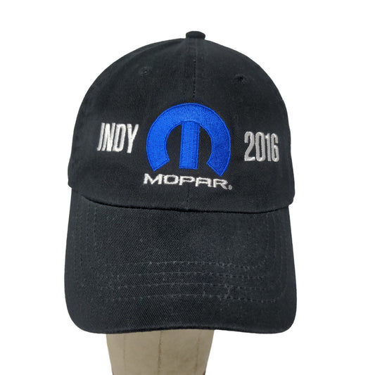 Mopar Indy 2016 Strapback Hat Black Adjustable Embroidered Logo