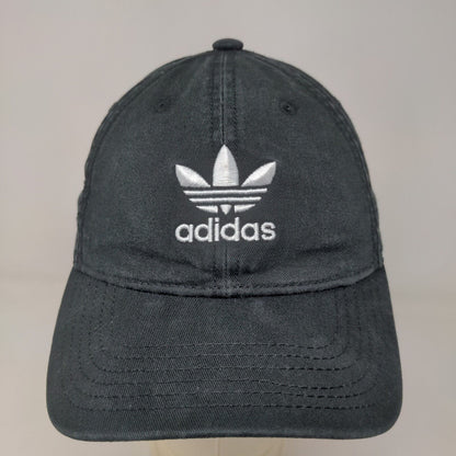 Adidas Men's Slideback Hat Black OSFA Embroidered Trefoil Logo 100% Cotton