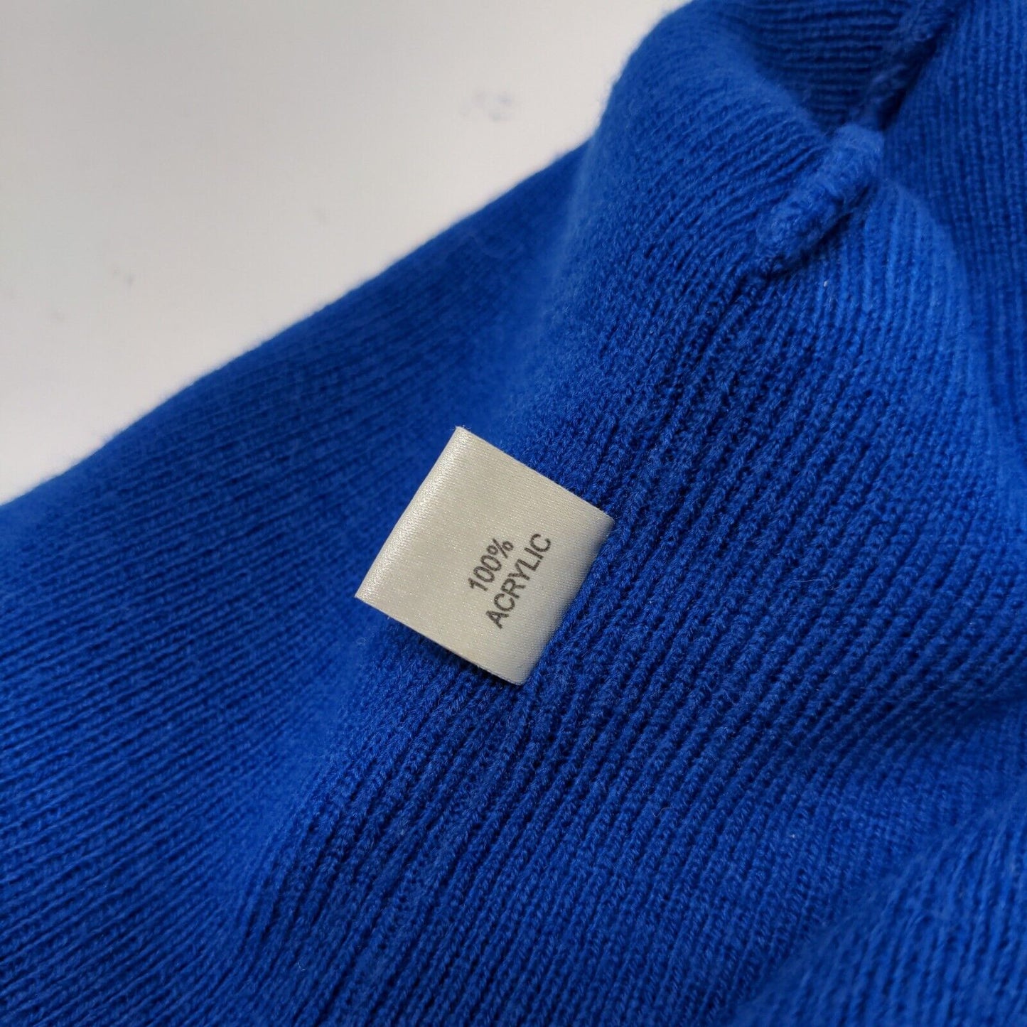 Vintage NFL Blue White Colts Beanie Hat Shane Co. Official Jeweler Embroidered