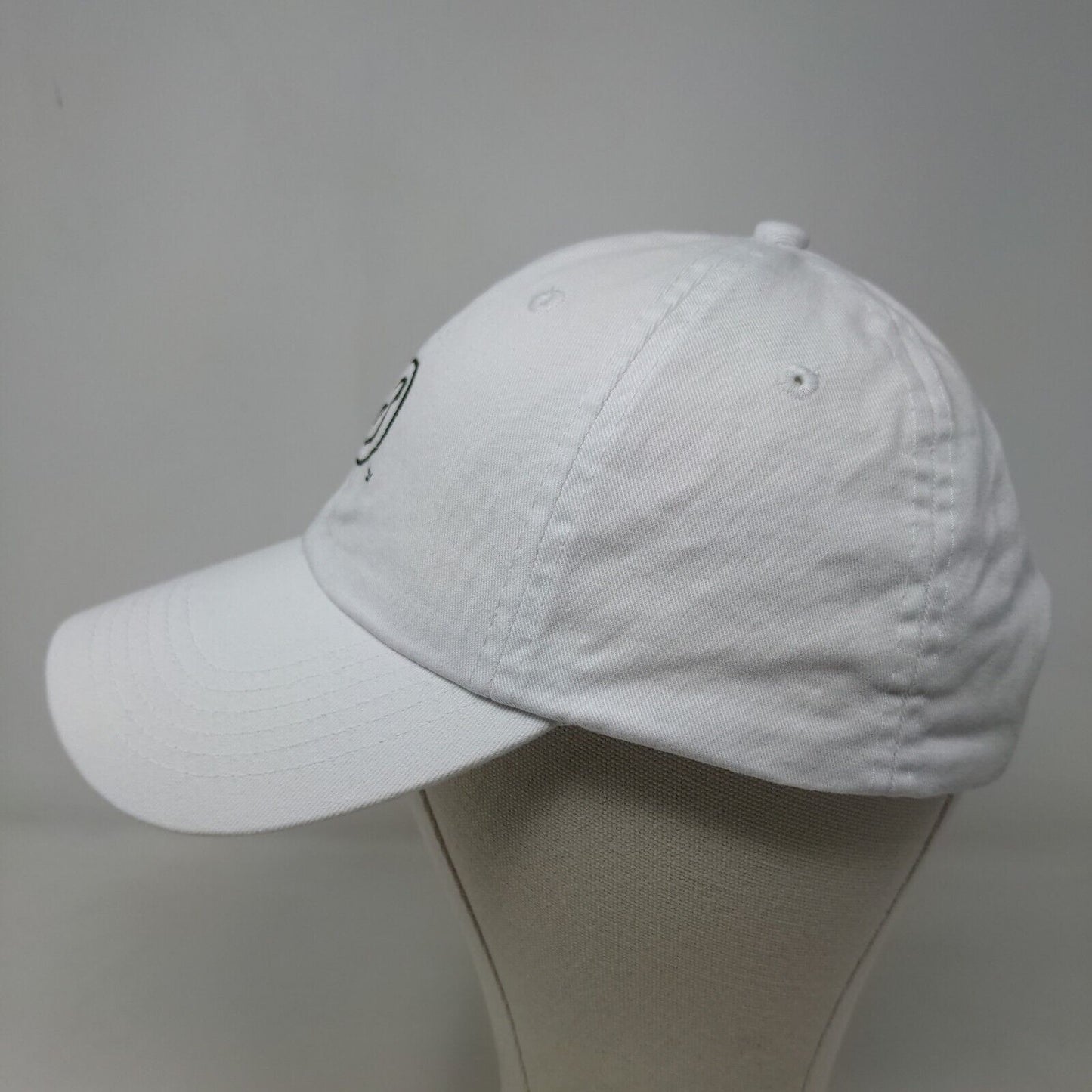 Unbranded Men's Slideback Hat White Adjustable Embroidered Bird Logo