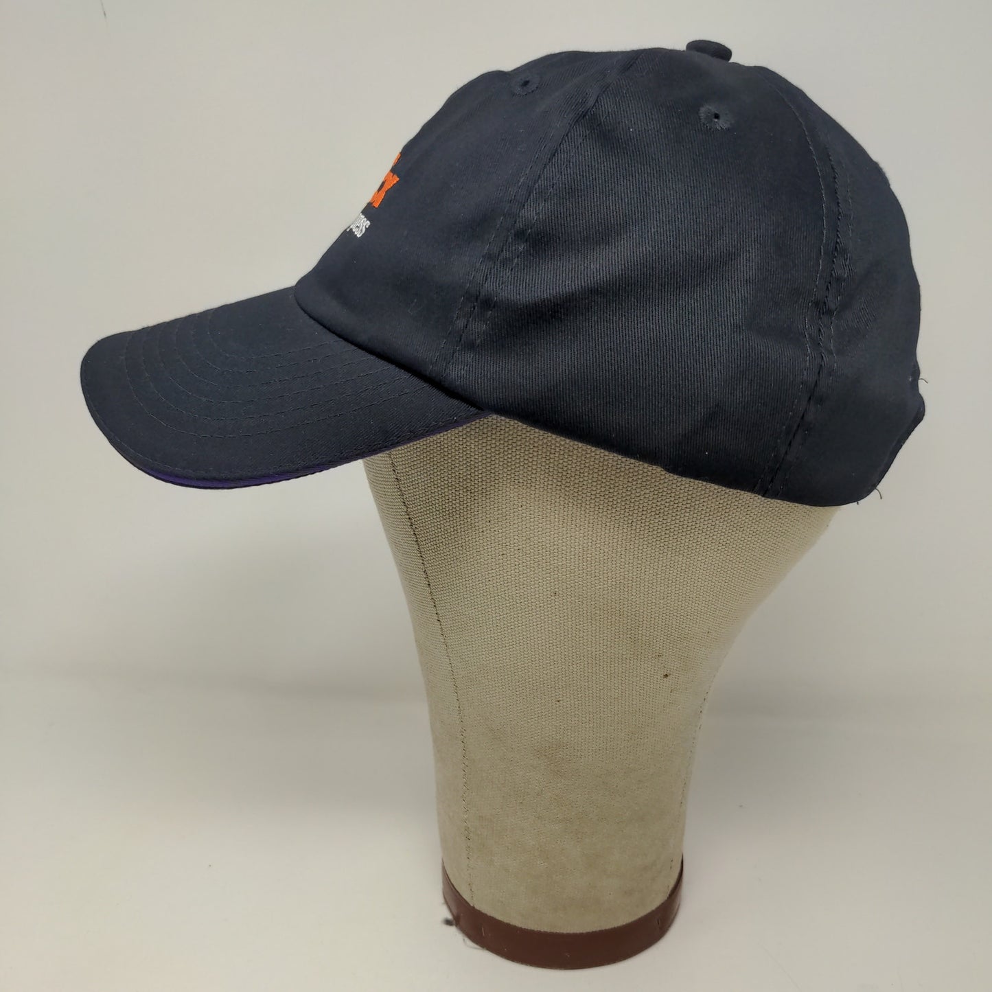 FedEx Express Mens Slideback Hat Blue Size RG-RG Embroidered Logo