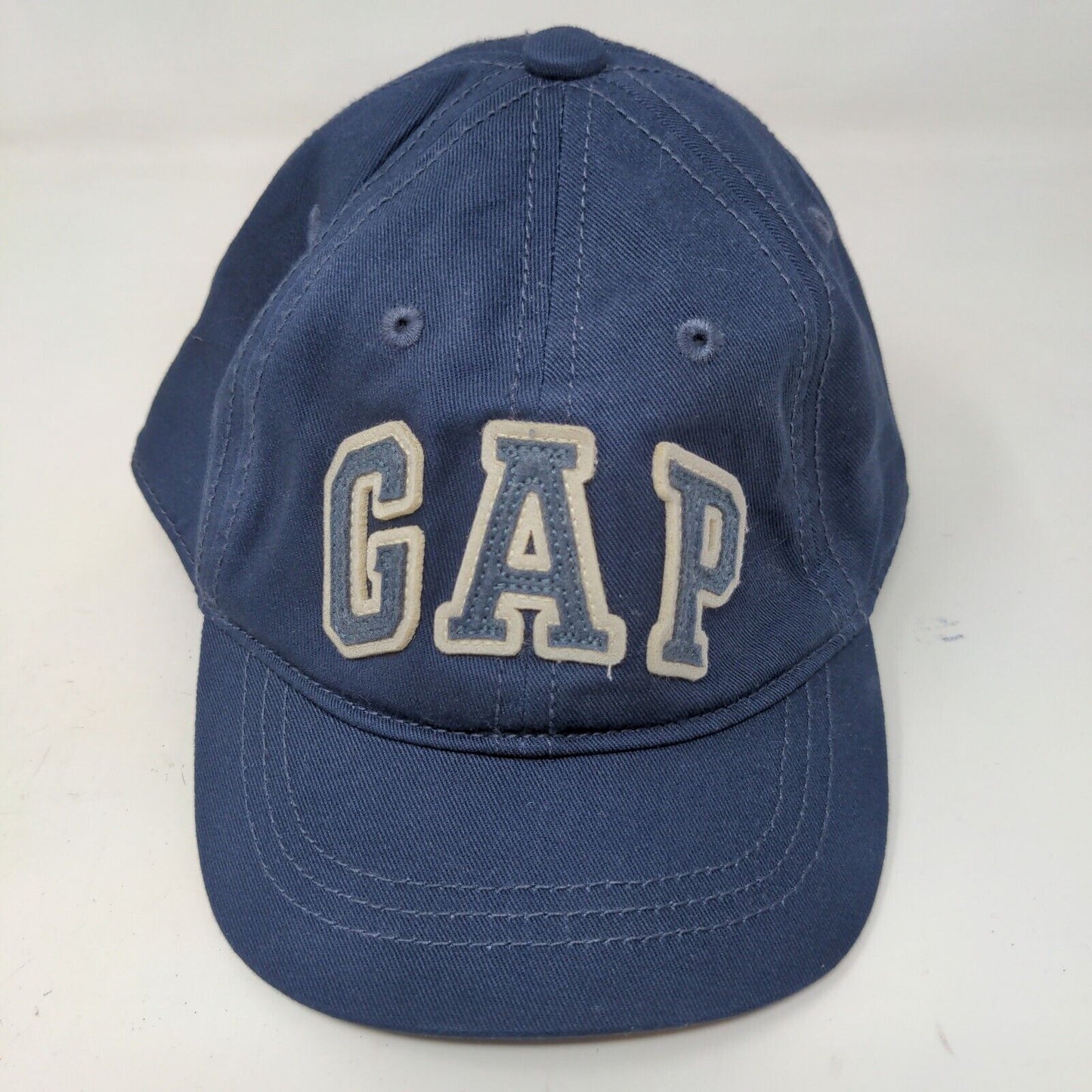 Baby GAP Boy's Stretchy Hat Blue Size S/M 100% Cotton Patch Logo