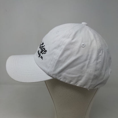 Unbranded Men's Slideback Hat White Adjustable Embroidered Logo Nature's Edge