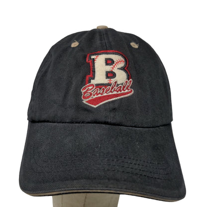 Ahead Men's Slideback Hat Black Victory Field Baseball Embroidered Logo