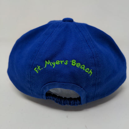 Kid Tees Stephen Joseph Boy's Hat Stretchy Blue Size Kid Embroidered Dinosaur